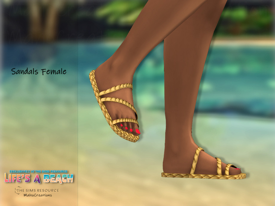 Женские сандалии Sandals Female Симс 4