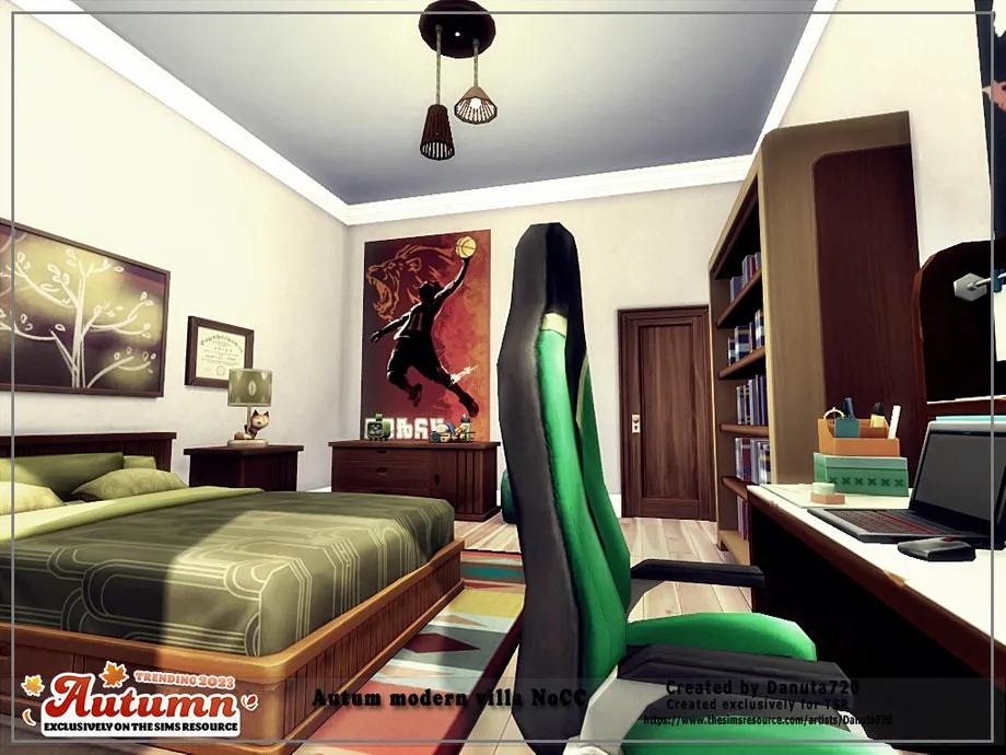 Sims 4 Autum Modern Villa (picture 7)