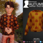 Sims 4 Autumn Sweater Child
