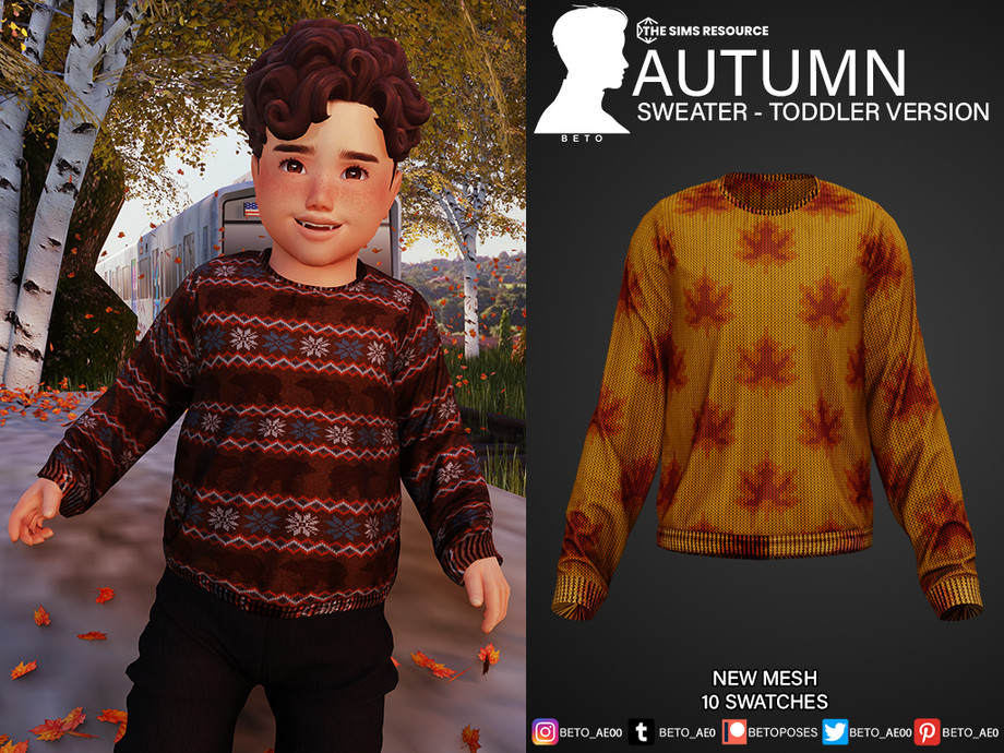 Sims 4 Autumn Sweater Toddler