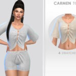 Sims 4 Carmen Top