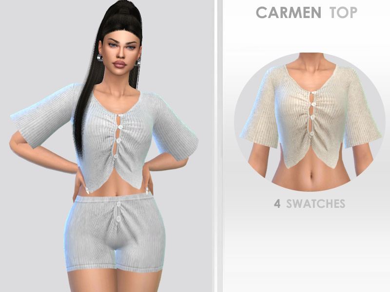Sims 4 Carmen Top