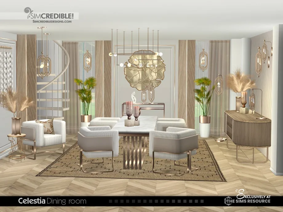 Sims 4 Celestia Dining Room (picture 6)