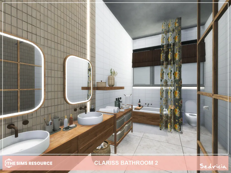 Sims 4 Clariss Bathroom 2