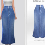 Sims 4 Denim Skirt