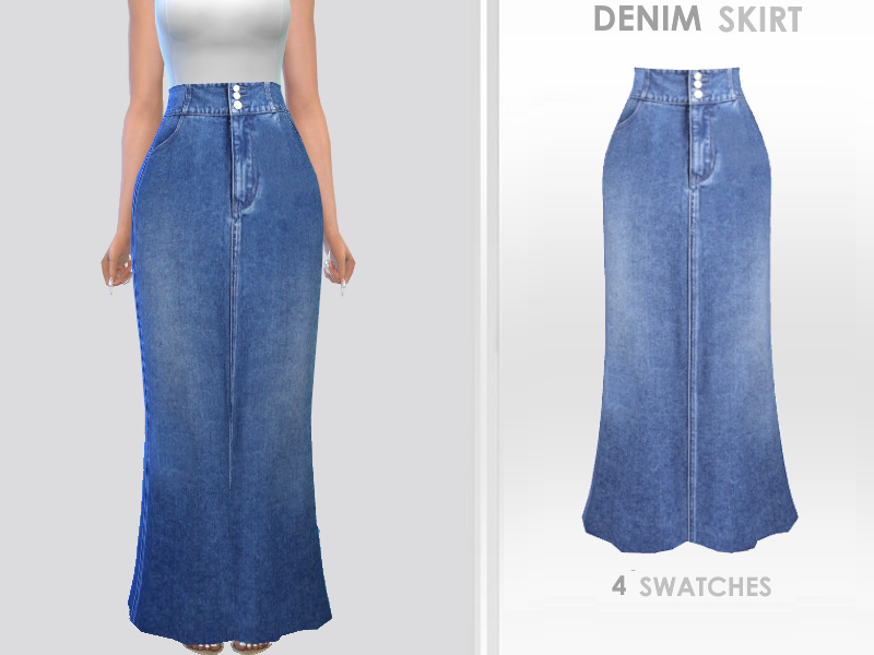 Sims 4 Denim Skirt