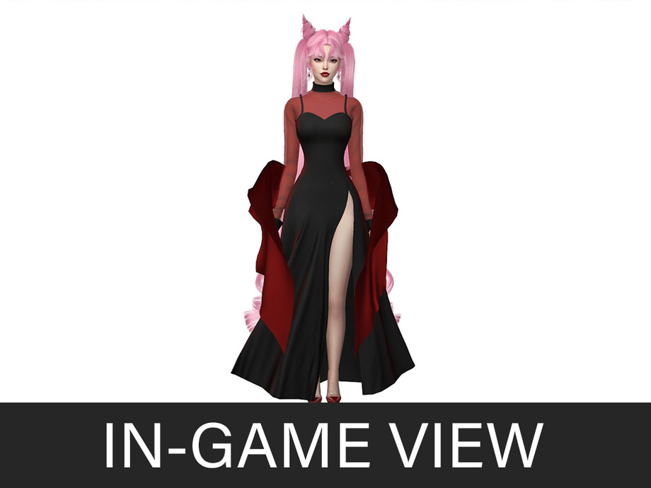 Sims 4 Evil Lady Dress (picture 2)