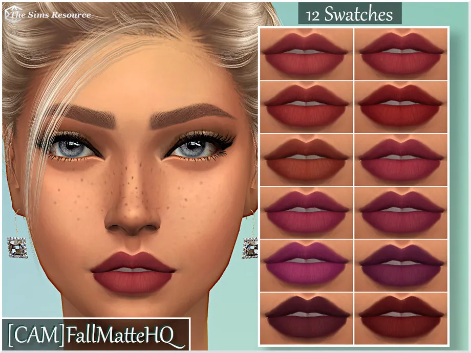 Sims 4 Fall Matte Lipstick HQ