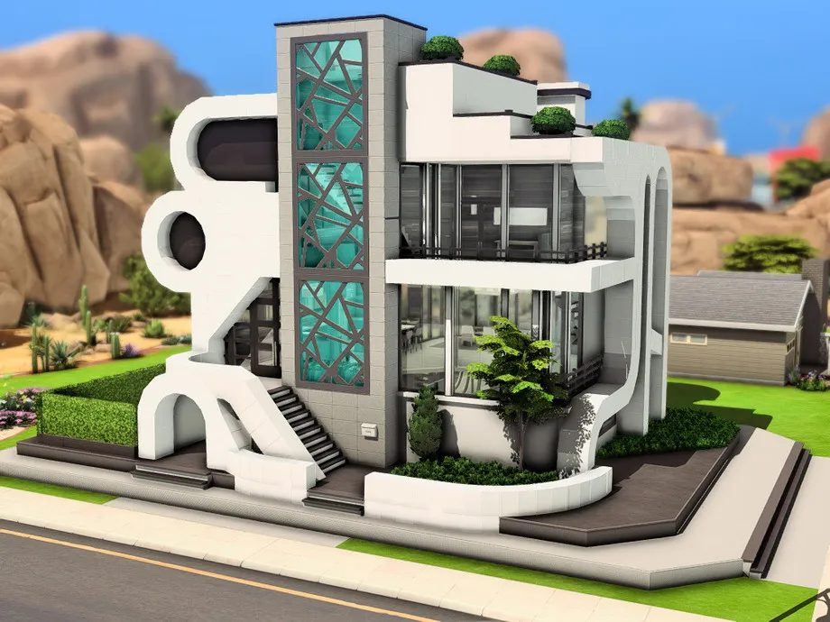 Sims 4 Futuristic Family House (picture 2)