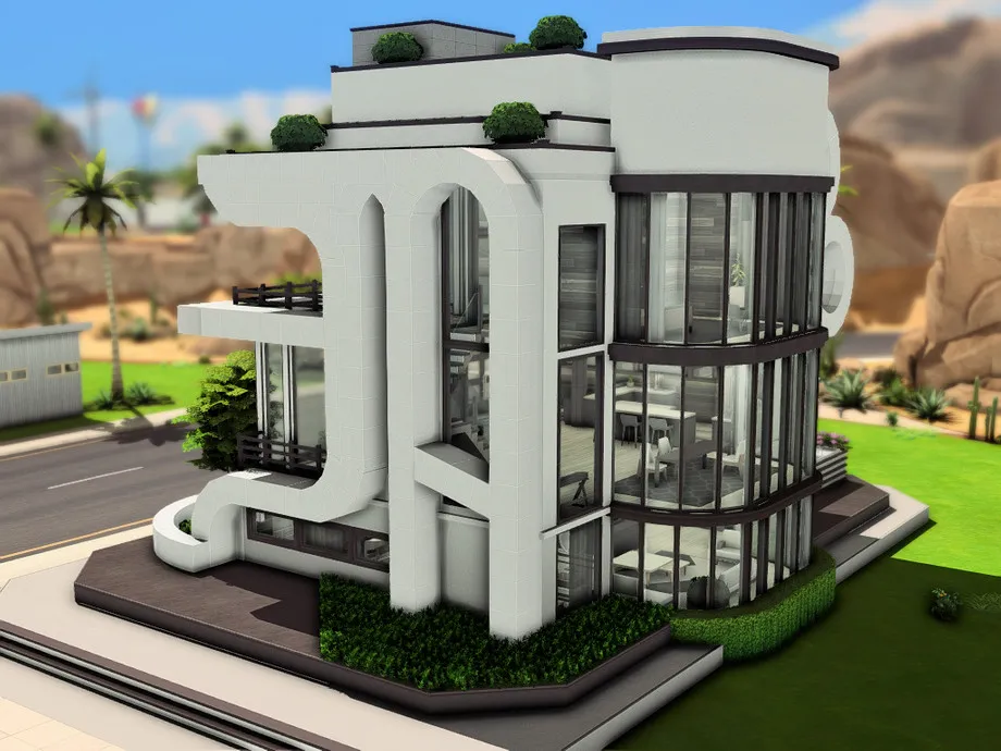 Sims 4 Futuristic Family House (picture 3)