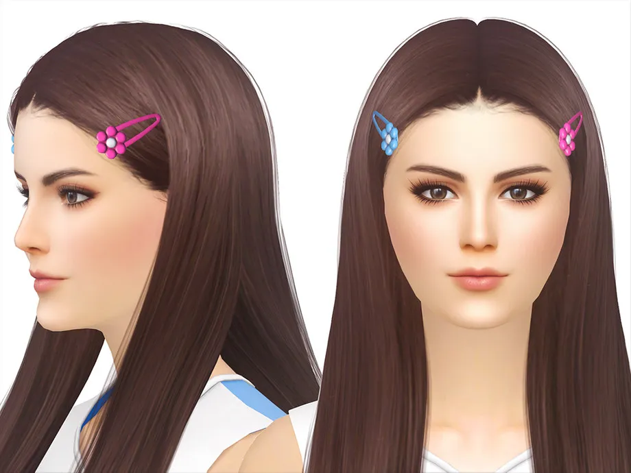 Sims 4 Good 4 U Flower Hair Clips (Hat) (picture 2)