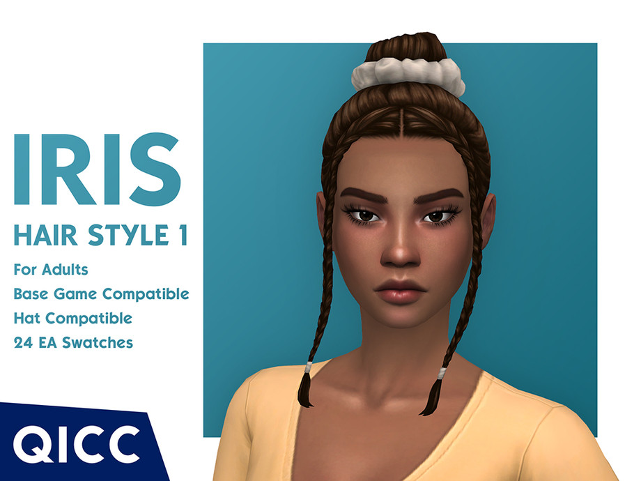 Sims 4 Iris Hair Style 1 