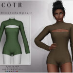 Sims 4 Long Sleeve Jumpsuit O33