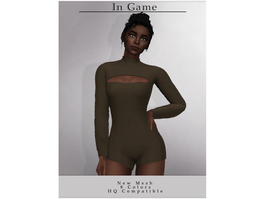 Sims 4 Long Sleeve Jumpsuit O33 (picture 2)