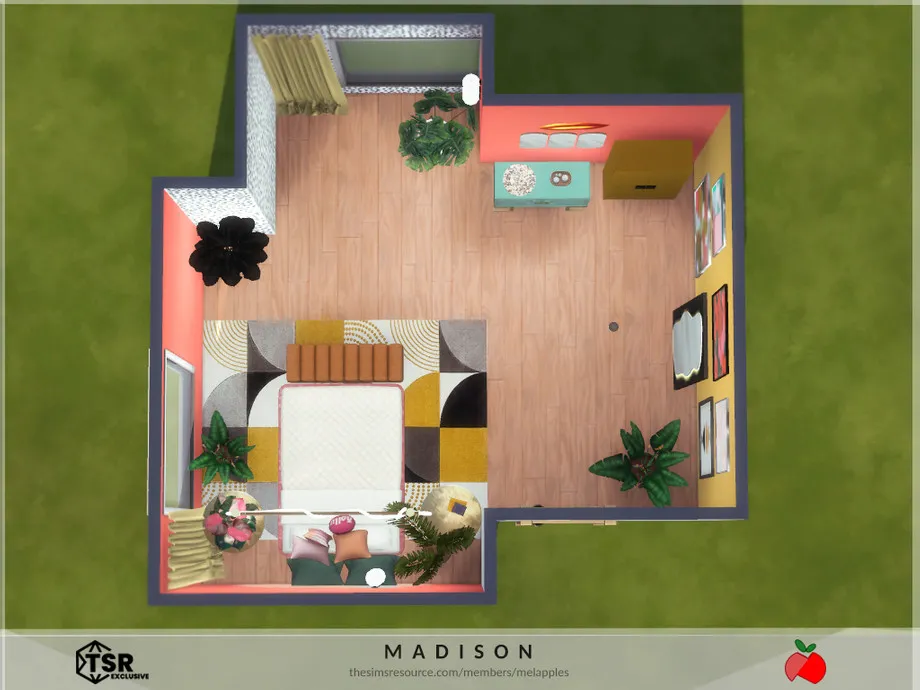 Sims 4 Madison Bedroom 1 (picture 4)