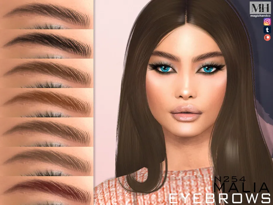 Sims 4 Malia Eyebrows N254