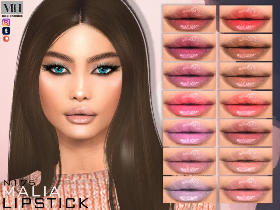 Sims 4 Malia Lipstick N175