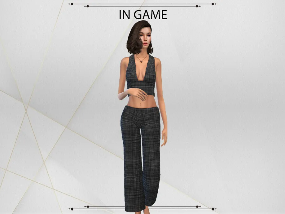 Sims 4 Meghan Set Top (picture 2)