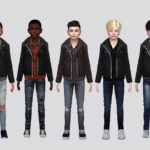 Sims 4 Moto Leather Jacket Boys