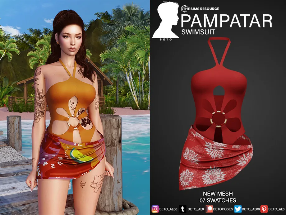 Sims 4 Pampatar Swimsuit