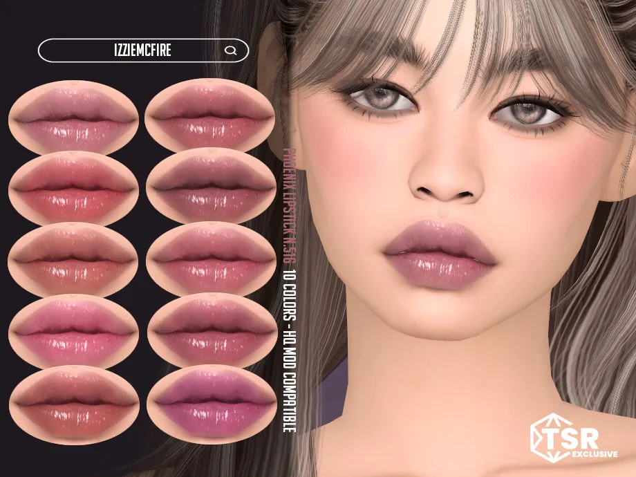 Sims 4 Phoenix Lipstick N516