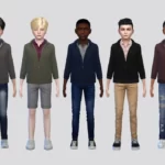 Sims 4 Polo Sweater Boys