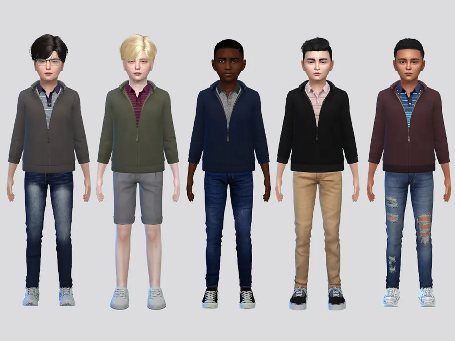 Sims 4 Polo Sweater Boys