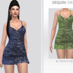 Sims 4 Sequin Dress