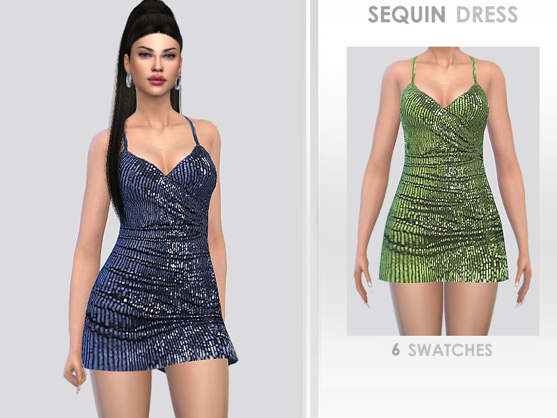 Sims 4 Sequin Dress 