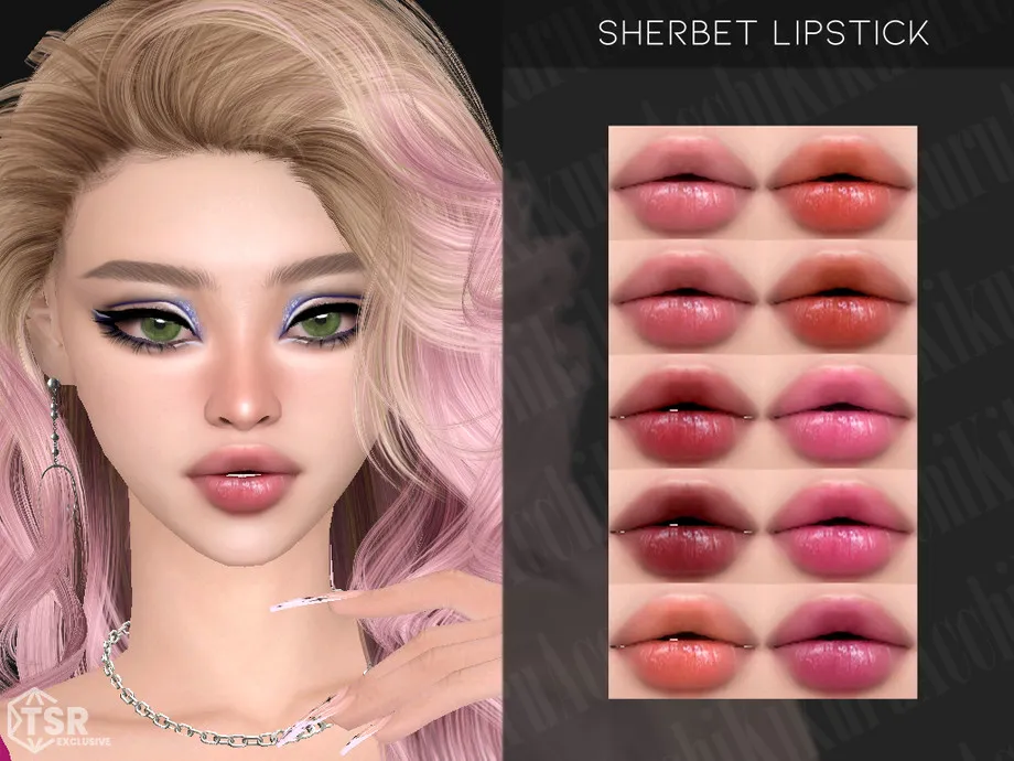 Sims 4 Sherbet Lipstick