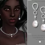 Sims 4 Sofi Diamond Earrings v3
