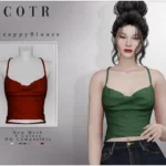 Sims 4 Strappy Blouse T-498