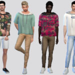 Sims 4 Tee Shirt Hoodie for Male