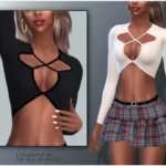 Sims 4 TOP WITH CUT-OUT NECKLINES