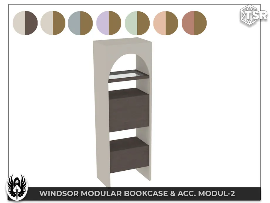 Sims 4 Windsor Modular Bookcase & Acc. Set (picture 10)