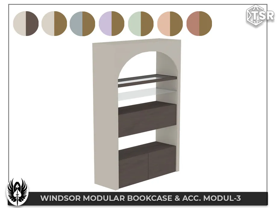 Sims 4 Windsor Modular Bookcase & Acc. Set (picture 11)