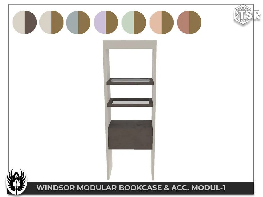 Sims 4 Windsor Modular Bookcase & Acc. Set (picture 9)