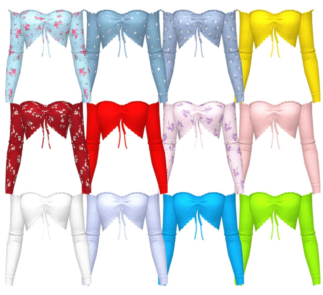 Топ Vivian Tied Top Sims 4