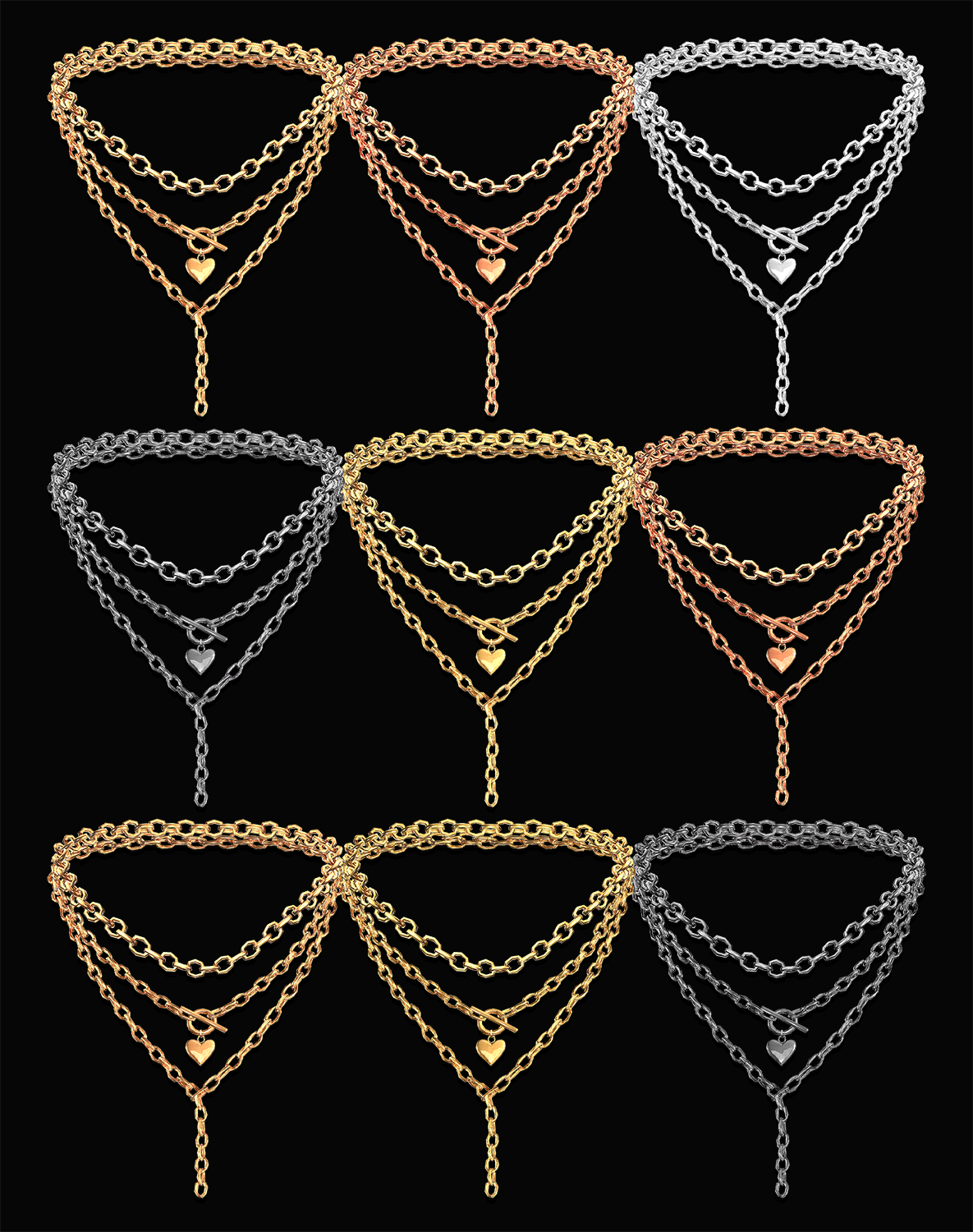 Цепь для шеи Randall Necklace Sims 4