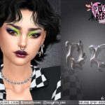 Серьги Helena Spiky Hoop Earrings Sims4