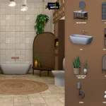 Ванная Rowan Bathroom Sims 4