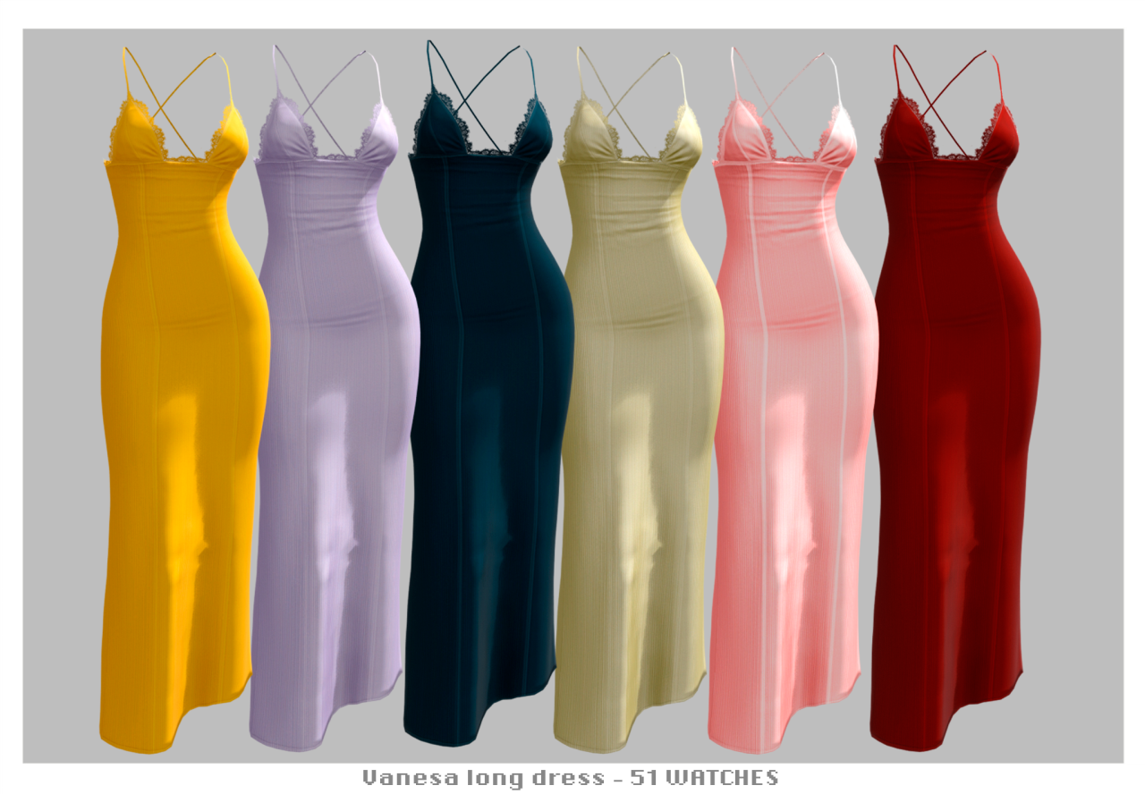 Коллекция платьев Pink Shine Collection Sims 4