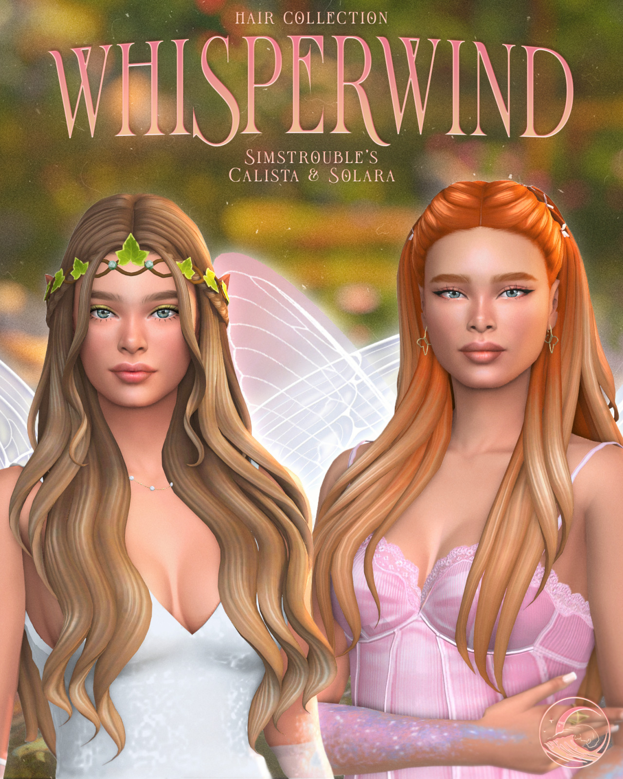 Волшебная коллекция для фей. Часть 2 Whisperwind Hair Collection Sims 4