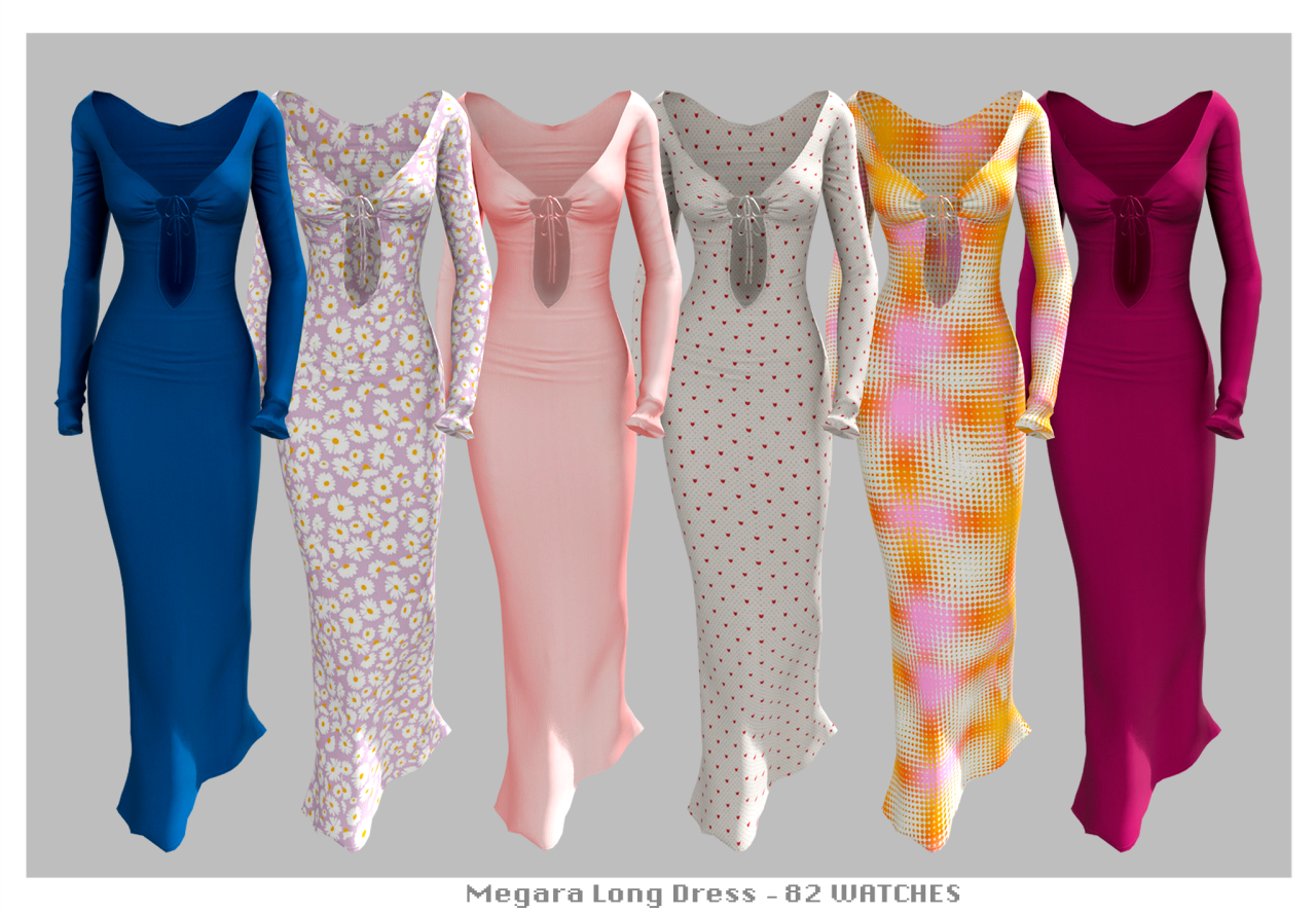 Коллекция платьев Pink Shine Collection Sims 4