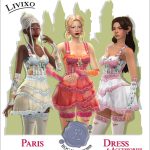 Наряд PARIS SET Sims 4