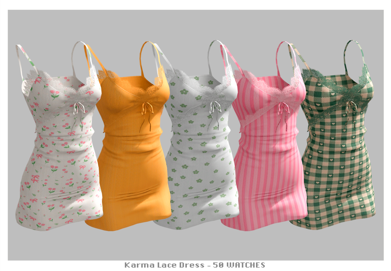 Коллекция платьев Pink Shine Collection Sims 4