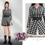 Платье Long-Sleeved Dress Sims 4