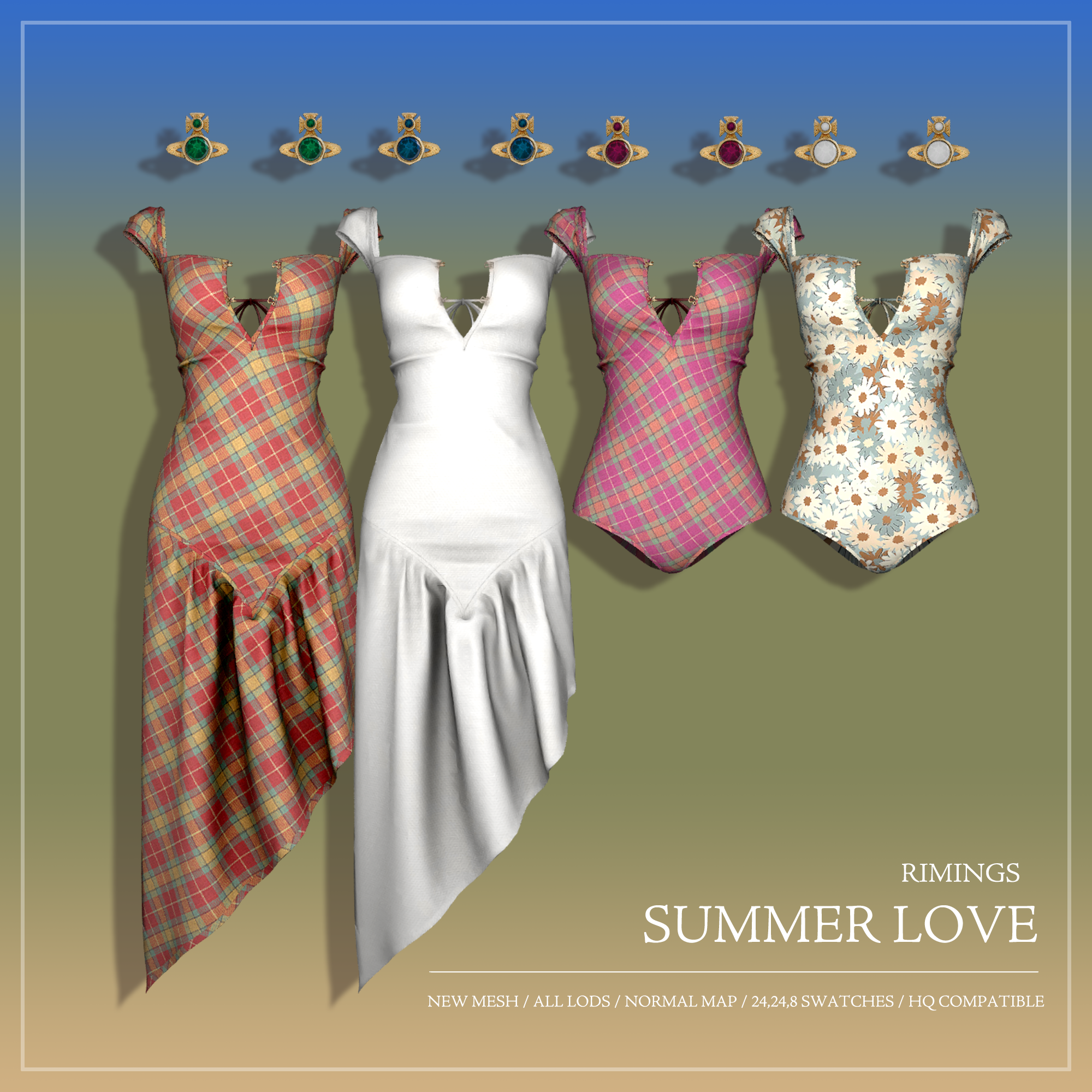 Сет "SUMMER LOVE" Sims 4