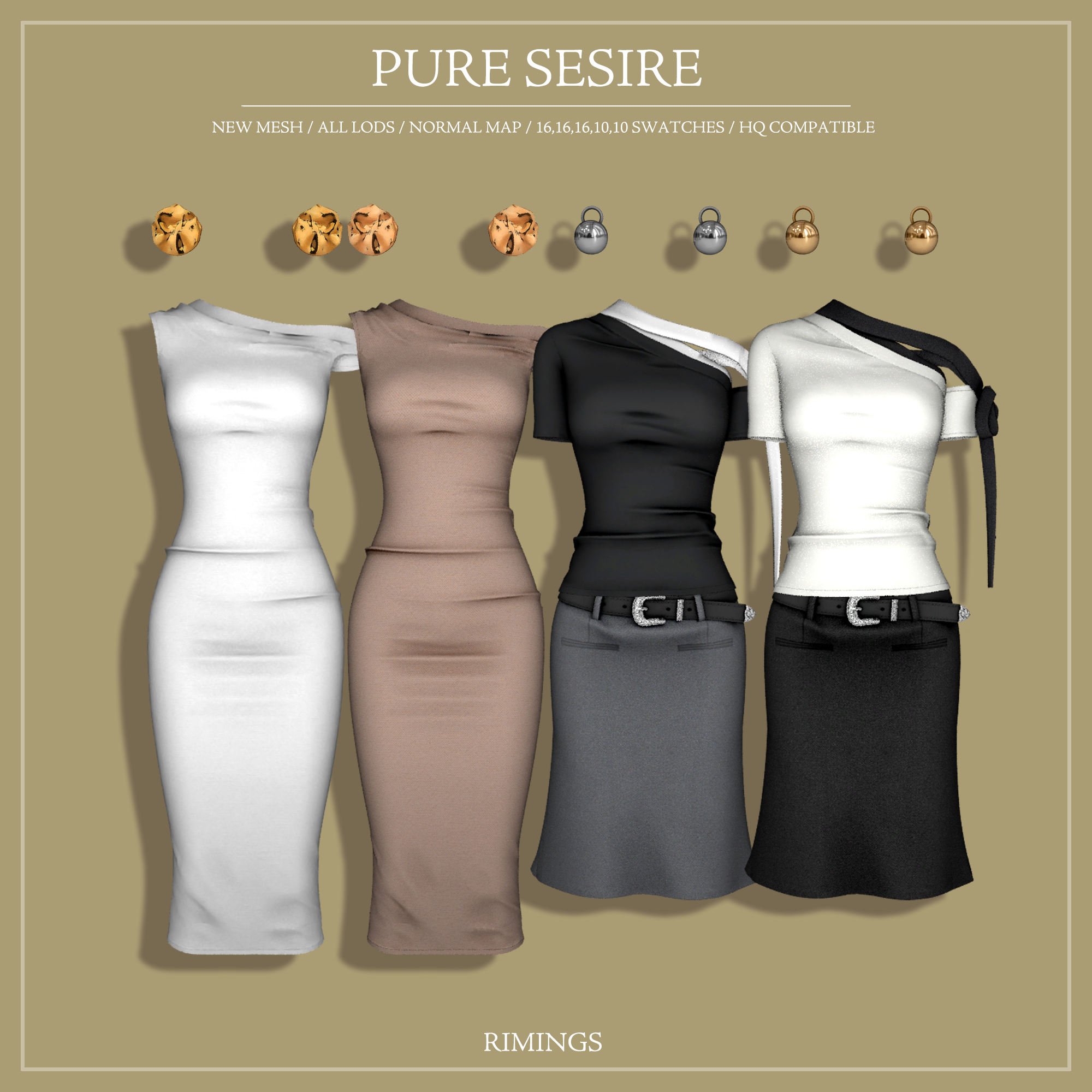 Cет "PURE SESIRE" Sims 4