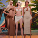 Пляжный мини-сет Dreamy Summer Beach Sims 4